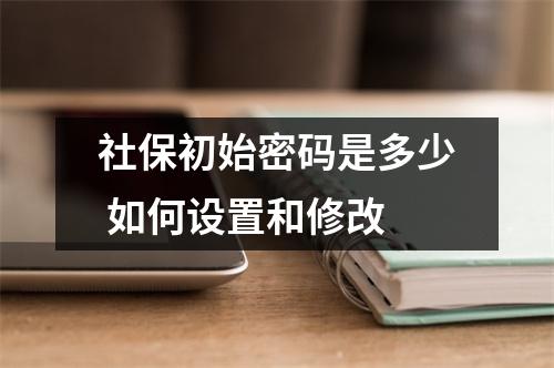 社保初始密码是多少 如何设置和修改