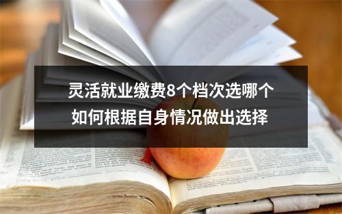 灵活就业缴费8个档次选哪个 如何根据自身情况做出选择