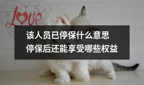 该人员已停保什么意思 停保后还能享受哪些权益