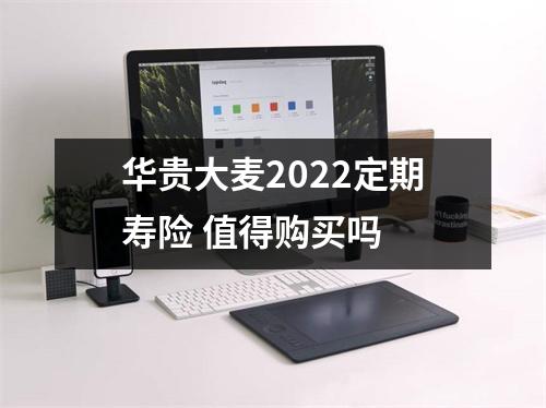 华贵大麦2022定期寿险 值得购买吗 