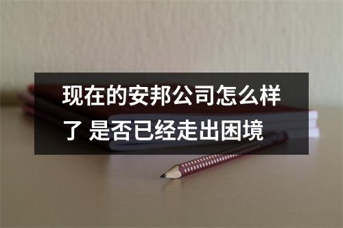 现在的安邦公司怎么样了 是否已经走出困境