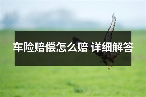 车险赔偿怎么赔 详细解答