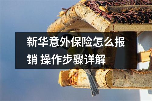 新华意外保险怎么报销 操作步骤详解