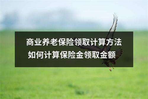 商业养老保险领取计算方法 如何计算保险金领取金额