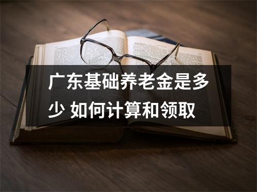 广东基础养老金是多少 如何计算和领取