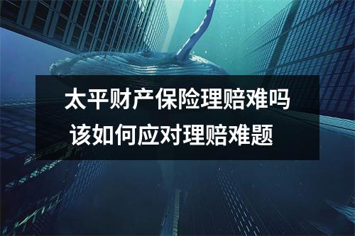 太平财产保险理赔难吗 该如何应对理赔难题
