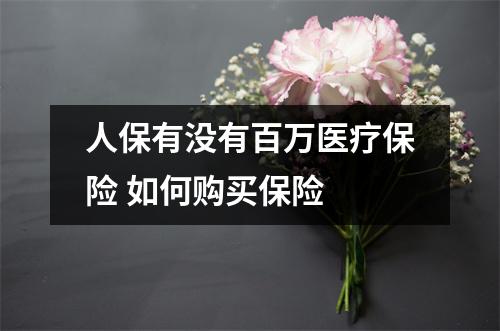 人保有没有百万医疗保险 如何购买保险 