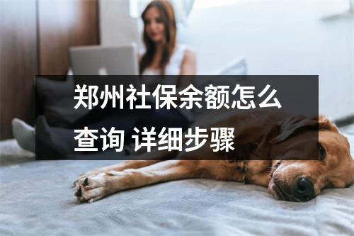 郑州社保余额怎么查询 详细步骤