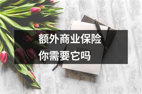 额外商业保险 你需要它吗