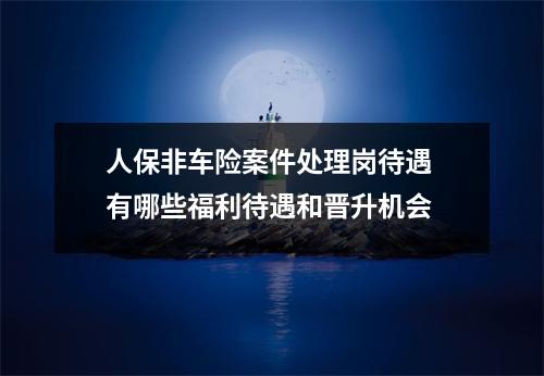 人保非车险案件处理岗待遇 有哪些福利待遇和晋升机会
