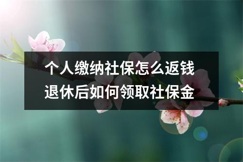 个人缴纳社保怎么返钱 退休后如何领取社保金