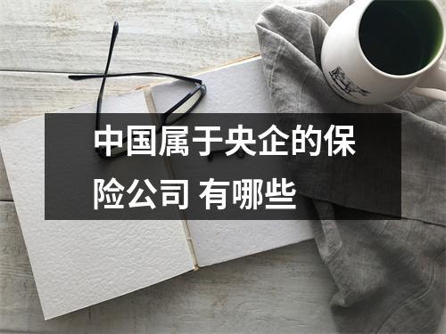 中国属于央企的保险公司 有哪些 