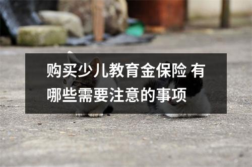 购买少儿教育金保险 有哪些需要注意的事项 