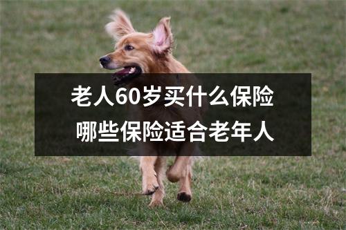 老人60岁买什么保险 哪些保险适合老年人