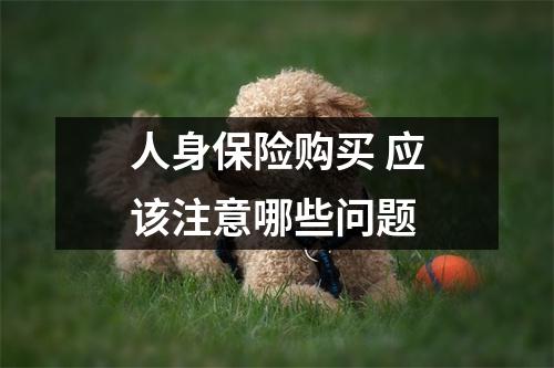 人身保险购买 应该注意哪些问题