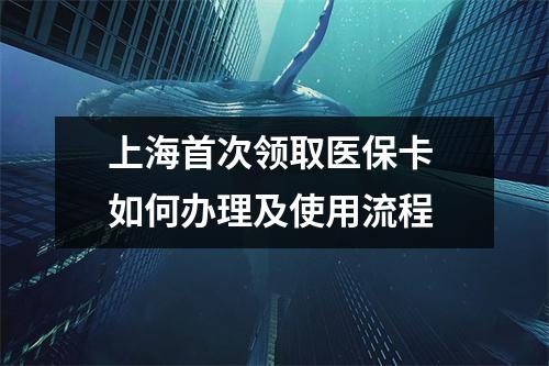 上海首次领取医保卡 如何办理及使用流程