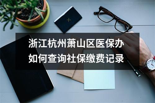 浙江杭州萧山区医保办 如何查询社保缴费记录