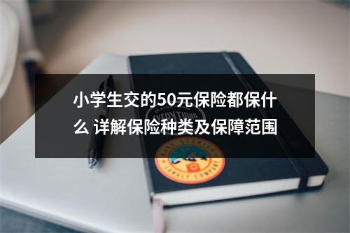小学生交的50元保险都保什么 详解保险种类及保障范围