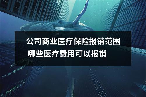 公司商业医疗保险报销范围 哪些医疗费用可以报销 
