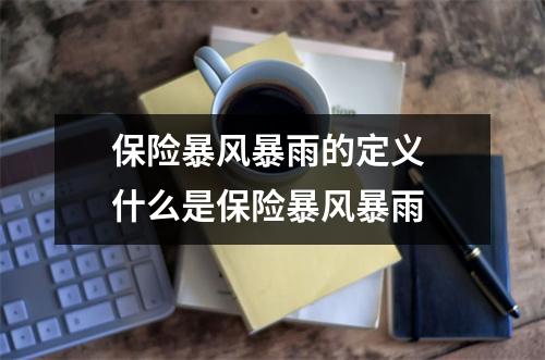 保险暴风暴雨的定义 什么是保险暴风暴雨