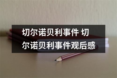 切尔诺贝利事件 切尔诺贝利事件观后感
