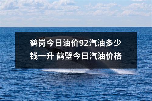 鹤岗今日油价92汽油多少钱一升 鹤壁今日汽油价格