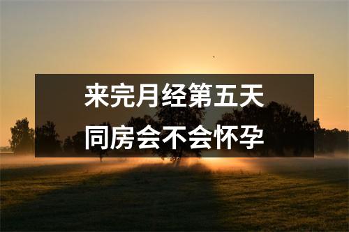 来完月经第五天同房会不会怀孕