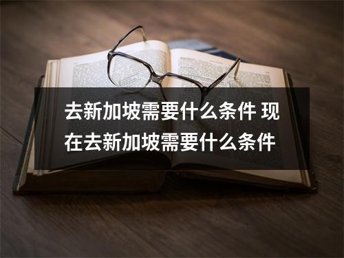 去新加坡需要什么条件 现在去新加坡需要什么条件