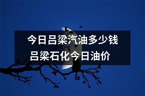 今日吕梁汽油多少钱 吕梁石化今日油价