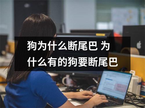 狗为什么断尾巴 为什么有的狗要断尾巴