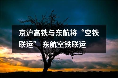京沪高铁与东航将“空铁联运” 东航空铁联运
