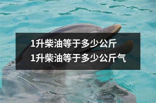 1升柴油等于多少公斤 1升柴油等于多少公斤气