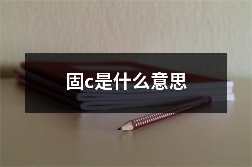 固c是什么意思