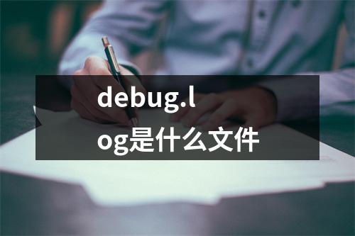 debug.log是什么文件