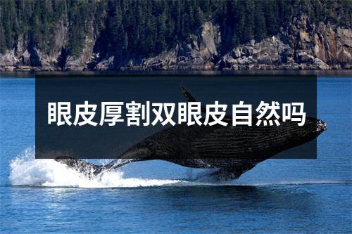眼皮厚割双眼皮自然吗
