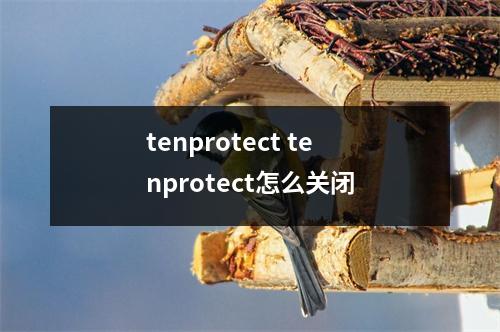 tenprotect tenprotect怎么关闭