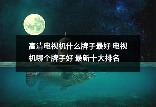 高清电视机什么牌子最好 电视机哪个牌子好 最新十大排名