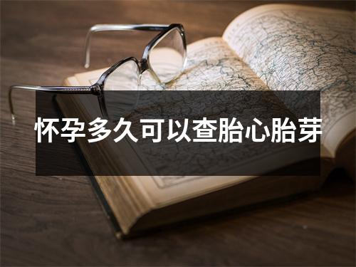 怀孕多久可以查胎心胎芽