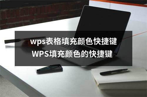 wps表格填充颜色快捷键 WPS填充颜色的快捷键
