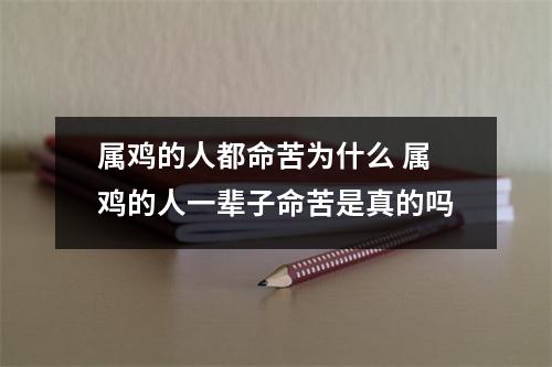 属鸡的人都命苦为什么 属鸡的人一辈子命苦是真的吗 属鸡的人都命苦为什么 属鸡的人一辈子命苦是真的吗