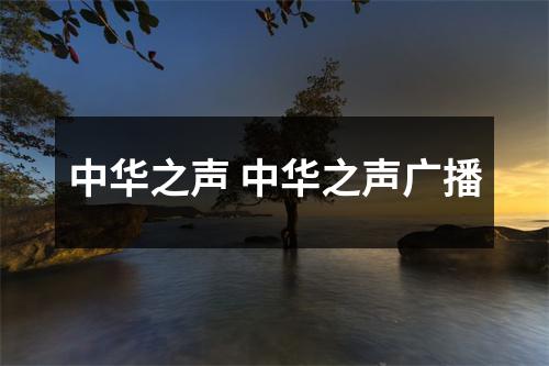 中华之声 中华之声广播