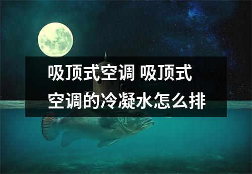 吸顶式空调 吸顶式空调的冷凝水怎么排