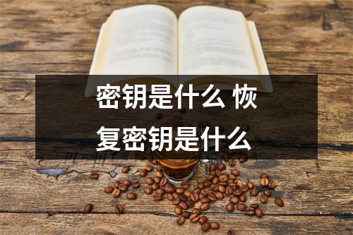 密钥是什么 恢复密钥是什么 密钥是什么 恢复密钥是什么