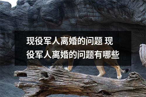 现役军人离婚的问题 现役军人离婚的问题有哪些 现役军人离婚的问题 现役军人离婚的问题有哪些