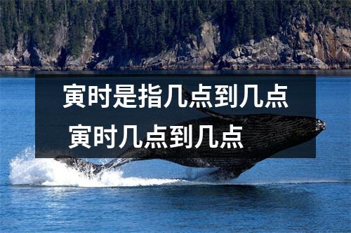 寅时是指几点到几点 寅时几点到几点