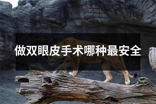 做双眼皮手术哪种最安全