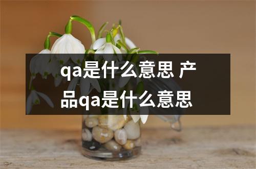 qa是什么意思 产品qa是什么意思