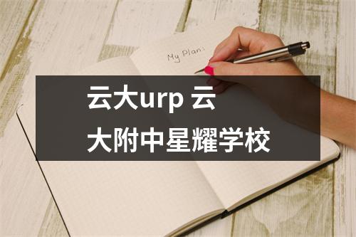 云大urp 云大附中星耀学校