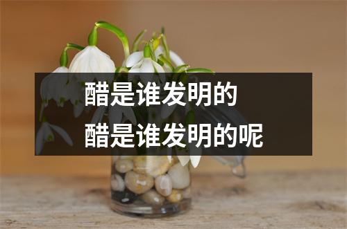 醋是谁发明的 醋是谁发明的呢