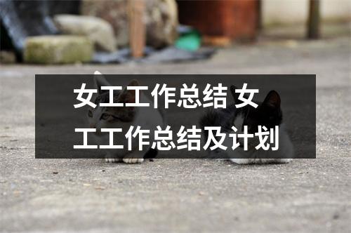 女工工作总结 女工工作总结及计划